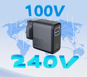 อะแดปเตอร์ชาร์จเร็ว 100W GaN พร้อมหน้าจอ TFT อัจฉริยะ 3 พอร์ต PD สำหรับ MacBook Pro, iPhone 16/15, แล็ปท็อป และแท็บเล็ต - Product Image 2