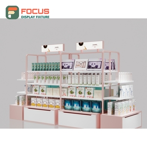 Comptoir de présentation de perruques de salon haut de gamme avec vitrine en verre, tiroir et étagère intégrée pour magasin - Product Image 6