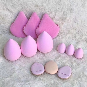 12PCS trang điểm SPONGE SET/KHÔ ƯỚT mục đích kép bột ngón tay Puff kết hợp thiết lập - Product Image 1