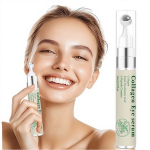 Siero Contorno Occhi Vegano Biologico al Collagene con Triplo Acido Ialuronico e Peptidi Anti-Rughe, Riduce Linee Sottili e Occhiaie - Product Image 2