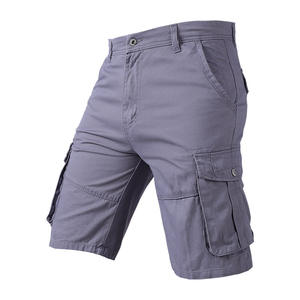 Shorts cargo classiques pour hommes Shorts longueur genou décontractés <span class=keywords><strong>Bermuda</strong></span> pour grands enfants avec poche plaquée - Product Image 4