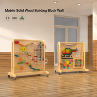 Panel de Pared de Actividades de Madera Maciza Personalizado, Panel Educativo con Orificios, Equipo de Juegos para Interiores, Jardín de Infancia, Preescolar, Cafetería Infantil, Hogar