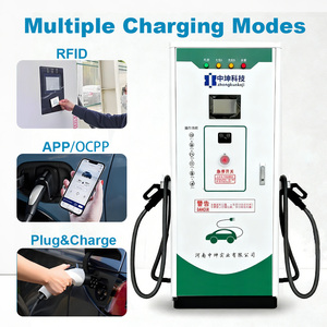 Nouvelle station de recharge rapide pour véhicules électriques, à montage au sol, avec RFID, puissance de sortie 60/80/120 kW - Product Image 5