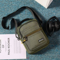 Bolso Bandolera de Nylon Ultraligero y Resistente al Desgaste para Hombre, Maletín de Negocios y Ocio, para Documentos, de un Solo Hombro