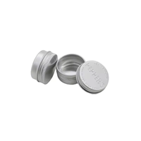 Vente flash - Petit pot rond pour soins de la peau avec bouchon à vis - Emballage en aluminium pour cosmétiques - 5/15/30/50/60/80/100/150/200/300/500 ml
