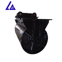 Compacteur de pente de roue de compactage monté sur excavateur pour des projets de terrassement et de remblai