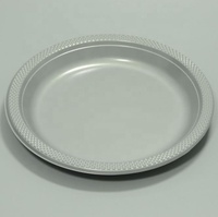 Plats ronds en plastique colorés de grande taille, assiettes de fête jetables, vente en gros d'usine