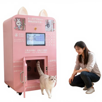 Lavadora Automática para Mascotas, Baño de Hidrógeno, Acero Inoxidable, Multifuncional, para Gatos, Perros, Conejos, Uso en el Baño