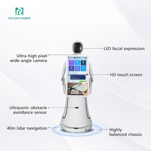 Robot de service intelligent Amy, tension de sécurité 24V, système d'exploitation Android, protection IP54, stockage 128 Go, radar laser pour tous les scénarios publics - Product Image 6
