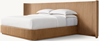 Lit en bois massif moderne pour villa de luxe, ensemble de meubles d'intérieur confortable pour appartement, lit double