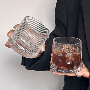 Vaso de Cristal de Diseño Moderno y Simple, Forma Irregular, para Espresso, Americano Helado, Latte, Affogato, Café, Whisky, Reutilizable, Apto para Lavavajillas - Product Image 1
