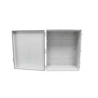Boîtier en plastique ABS IP67 étanche gris, personnalisable, pour panneau de commande, boîte de distribution, facile à assembler