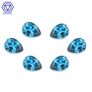 Rare naturale blu zaffiro a forma di pera <span class=keywords><strong>gemme</strong></span> <span class=keywords><strong>pietre</strong></span> <span class=keywords><strong>e</strong></span> cristalli blu topa pietra s925 intarsiato colore tesoro ciondolo anello personalizzato - Product Image 4