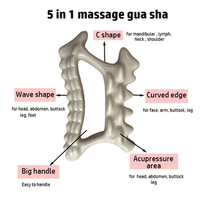 Masseur corporel <span class=keywords><strong>Gua</strong></span> <span class=keywords><strong>Sha</strong></span> personnalisé fait à la main IASTM 5 en 1 corps de <span class=keywords><strong>nez</strong></span> masseur de visage chaud et froid pour les yeux massage de haute qualité - Product Image 4
