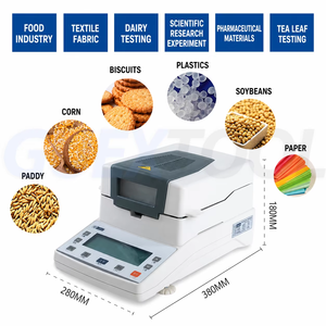 Analizador de Humedad de Laboratorio Digital de 110g y 0.01g, Balanza de Humedad 100%, Analizador de Humedad Halógeno para Grano - Product Image 2