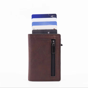Portafoglio Ultra Sottile in Alluminio per Uomo con Funzione Blocco RFID, <span class=keywords><strong>Porta</strong></span> <span class=keywords><strong>Carte</strong></span> Minimalista in Metallo Pop-up per Biglietti da Visita, <span class=keywords><strong>Carte</strong></span> di Credito <span class=keywords><strong>e</strong></span> Denaro - Product Image 1