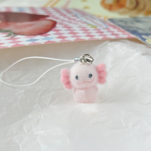 Breloques en peluche animaux : Salamandre, Dinosaure Hexagonal, Axolotl, pour porte-clés, breloques <span class=keywords><strong>de</strong></span> téléphone portable, chaînes <span class=keywords><strong>de</strong></span> sangle, cordons, pendentifs - Product Image 4