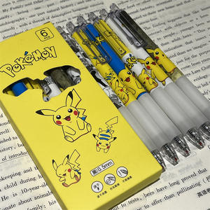 Promotionele Stationaire Cartoon Poke Pika 0.5Mm Zwarte Gel Pen Kids Cadeau Student School Schattige Plastic Kawaii Cartoon Gel Pennen - Product Image 4