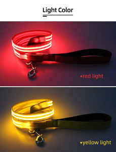 Toptan USB şarj edilebilir LED lamba köpek tasma yumuşak gece yürüyüş emniyet tasma ile kişiselleştirilmiş tutuşunu ve parlayan ışıklar - Product Image 4