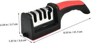 Afilador de Cuchillos de Grano Grueso, Herramienta Manual de Acero Inoxidable para Afilar Cuchillos Metálicos, Solo Lavar a Mano - Product Image 4