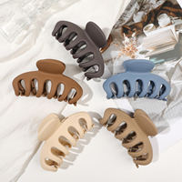 Pinces à cheveux en plastique mat de haute qualité, grandes, en forme de citrouille, pour femmes, accessoires de mode, grandes pinces à cheveux pour l'arrière de la tête