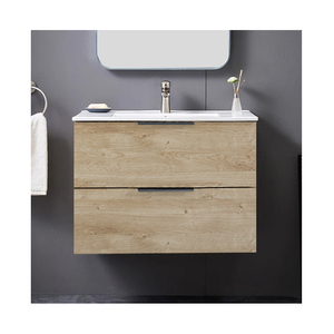 <strong>Rustic</strong> Sanitary Ware Playwood 510mm Wall Hung Bathroom Cabinet <strong>Vanity</strong> <strong>Unit</strong> with Sink for Hotel - Product Image 1