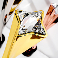 Trophée haut de gamme médaille de cristal personnalisé gravé mode diamant élément trophée sculpture cérémonie de remise des prix annuelle