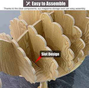 Revistero de madera marrón con forma de oveja para el hogar, sala de estar, biblioteca, taller <span class=keywords><strong>infantil</strong></span> para almacenamiento de exhibición de folletos - Product Image 2