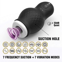 Expédition rapide depuis l'entrepôt américain, ventouse entièrement automatique pour avion, dispositif de massage vibrant pour gland, masturbation masculine adulte