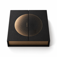 Boîte cadeau de luxe pour chocolats avec logo personnalisé, emballage rigide à double porte magnétique avec insert pour truffes et bonbons