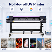 MyColor I3200 UV Mürekkep Püskürtmeli Rulodan Ruloya Yazıcı 1.6m/1.9m Flex Banner PVC Vinil Etiket Kumaş Yazıcısı Yeni