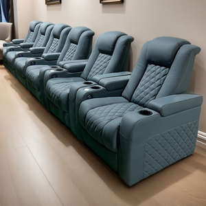 Meubles de <span class=keywords><strong>cinéma</strong></span> moderne de luxe intelligents siège de <span class=keywords><strong>cinéma</strong></span> en cuir véritable noir canapé-lit inclinable électrique pour salle de <span class=keywords><strong>cinéma</strong></span> - Product Image 4