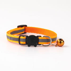 Hebilla de seguridad ajustable reflectante para mascotas, <span class=keywords><strong>Collar</strong></span> para gatos, campana, suministros para mascotas - Product Image 6