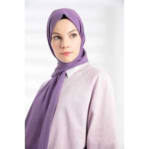 Lavender Crepe <b>Shawl</b> Luxury <b>Ethnic</b> Jersey Fabric Glitter Printing Pattern for Spring Summer Winter Lady's Arab Hijab - Product Image 1
