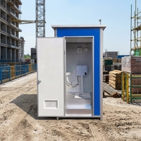 Toilettes préfabriquées portables faciles à assembler, structure en acier, toilettes mobiles pour l'extérieur, toilettes publiques