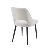 Chaise d'appoint moderne et luxueuse en velours avec pieds en métal creux en acier pour bureau à domicile ou hôtels Offre Spéciale meubles de salle à manger