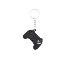 Mini console de jeu en PVC, porte-clés, classique rouge et noir, cadeau pour enfants
