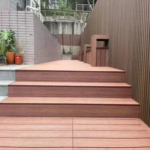 WPC composto terraço piso decking ao ar livre wpc piso painel ao ar livre madeira composto plástico wpc piso