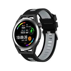 למעלה מכירה SK14 בתוספת חכם שעון IP68 עמיד למים dustproof מגע מסך smartwatch עם קצב לב צג שינה