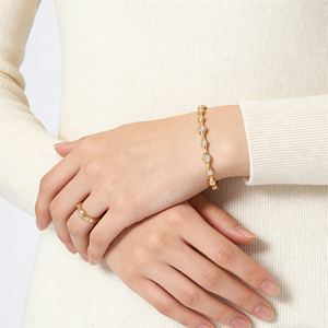 Brazalete Clásico de Compromiso y Fiesta Personalizado de Oro Sólido 10K/14K/18K con Diamante Cultivado en Laboratorio CVD IGI/HPHT de Corte Brillante Redondo para Hombres y Mujeres - Product Image 5