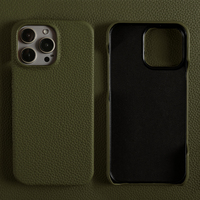 Étui de luxe en cuir véritable pour iPhone 17 16 15 Plus Pro Max – Coque de téléphone portable fine
