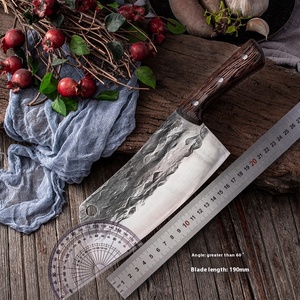 Cuchillo de Cocina de Acero Inoxidable VG10 Forjado a Mano, Estilo Chino Antiguo, Mango de Madera con Resina y Patrón Martillado, Cuchillo de Cocina para Damas - Product Image 5