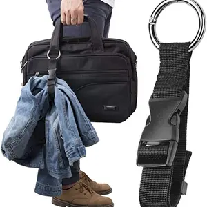 Personalized adjustable buckle suitcase belt nylon add a bag luggage strap with ring Molle Buckle Strap