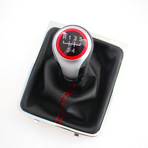 Volkswagen Passat B6 Gear <b>Shift</b> <b>Knob</b> Aluminum Alloy Red 5 6 Speed Ergonomic Car Accessory - Product Image 3