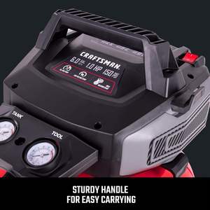 शिल्पकार 6 गैलन पोर्टेबल पैनकेक एयर कंप्रेसर तेल मुक्त 150 psi 1.0hp 2.6 cfm 1 वर्ष की वारंटी - Product Image 5