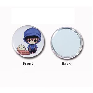 Miroir de poche promotionnel, mini miroir rond en métal personnalisable avec logo par sublimation pour entreprises et collectivités - Product Image 5