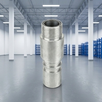 Buse abrasive pneumatique à connexion rapide en acier tungstène de 125 mm de hauteur, avec manchon en aluminium de 10 mm de diamètre intérieur, pour sablage à air