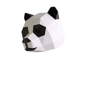 Realistic Cartoon <strong>Panda</strong> <strong>Mask</strong> Environmental Friendly Halloween Paper Animal Cosplay Headgear for Party <strong>Masks</strong> G25-368 - Product Image 1