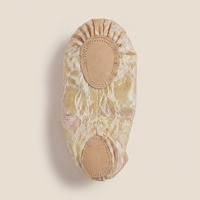 Chaussons de danse pour enfants BW117Girls, en dentelle irisée, à enfiler, semelle souple, sans lacets, pour la formation et les spectacles sur scène.