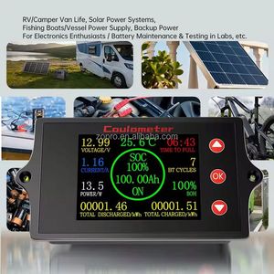 Peacefair PZEM-041 8-100V 50-500A <b>Battery</b> Coulometer Professional <b>Battery</b> <b>Tester</b> Monitor <b>Battery</b> Capacity Indicator Display - Product Image 2